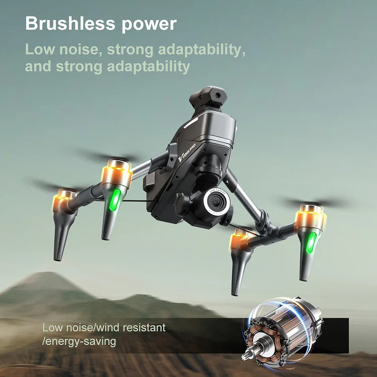 🔔 Drone with 8K camera for adults, v196 rc quadcopter with auto return, follow me, brushless motor, circular flight, waypoint, altitude hold, headless mode, 28 minutes long flight time!!